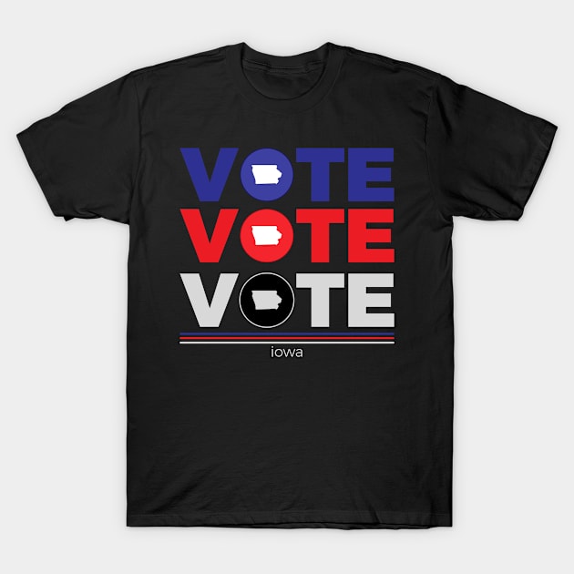 Vote vote vote Iowa states election T-Shirt by LisaLiza